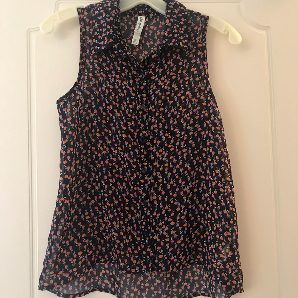 Aeropostale: Floral Tank Top Blouse